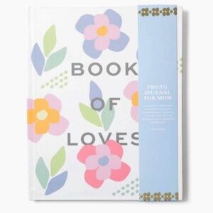 Love x June Hardcover Floral “Book of Loves” Photo Journal for Mom or Loved Ones